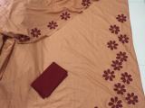 New design patchwork embroidered saree